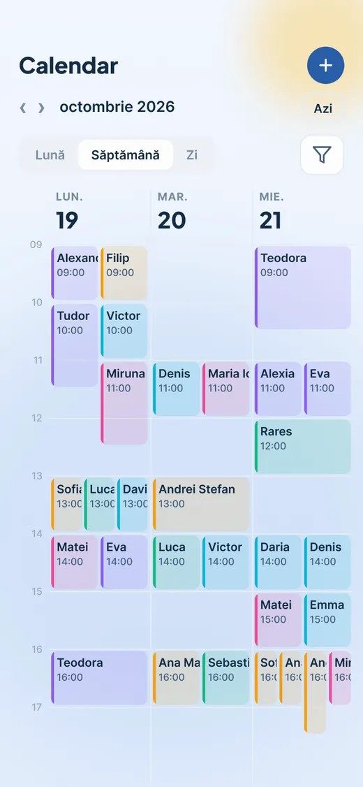 Programați o ședință, pe telefon