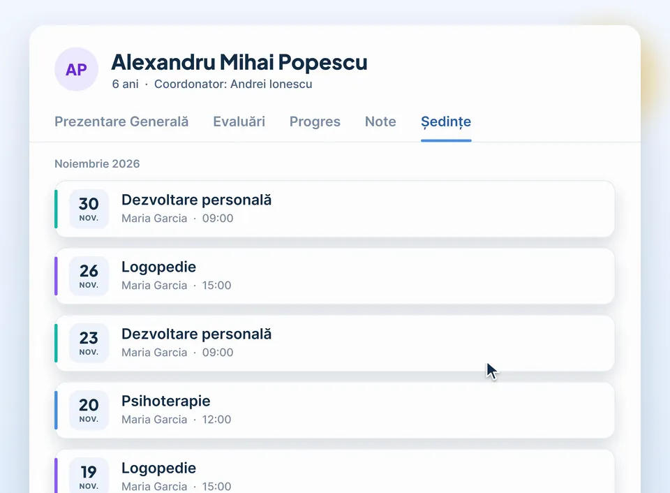 Fișa copilului se actualizează