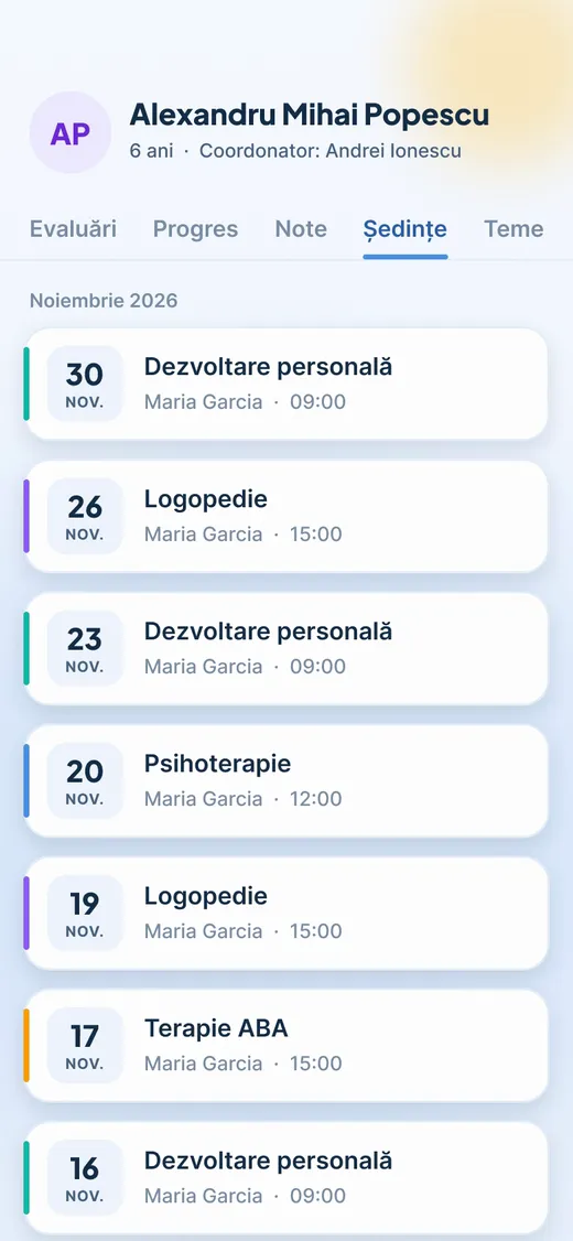 Fișa copilului se actualizează, pe telefon